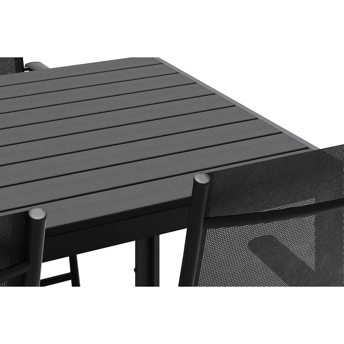 Trädgårdsgrupp Comfort Garden Siri Matbord 150 cm med 4 Sanna Matstolar