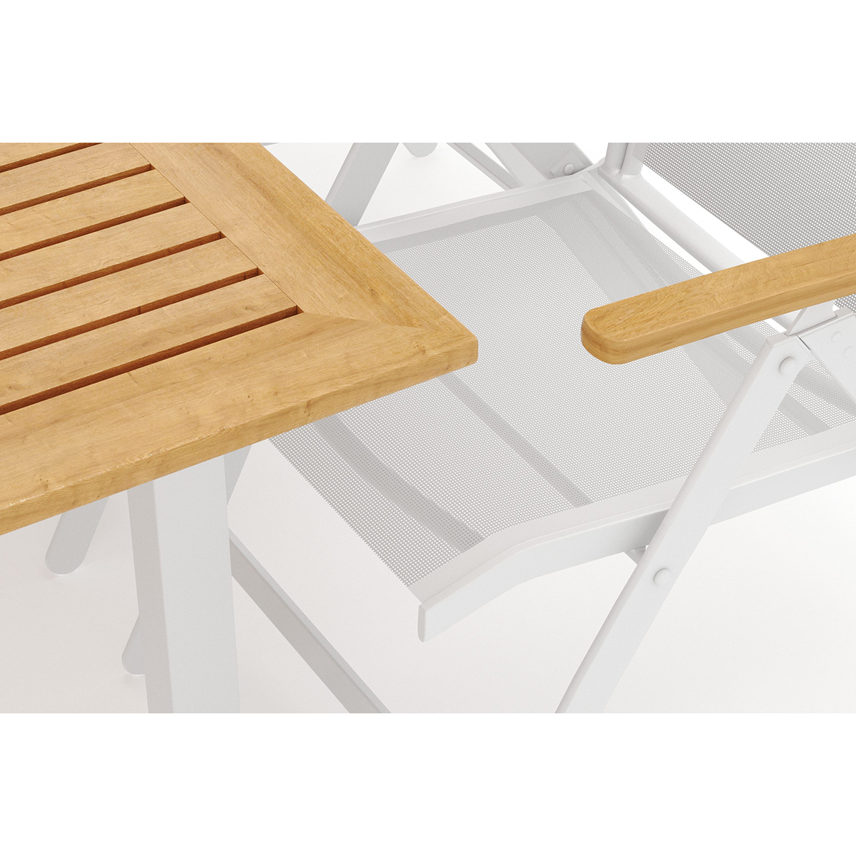 Trädgårdsgrupp deNoord Las Vegas utomhus matgrupp förlängningsbart 220x280x100 cm med 8 Las Vegas positionsstolar