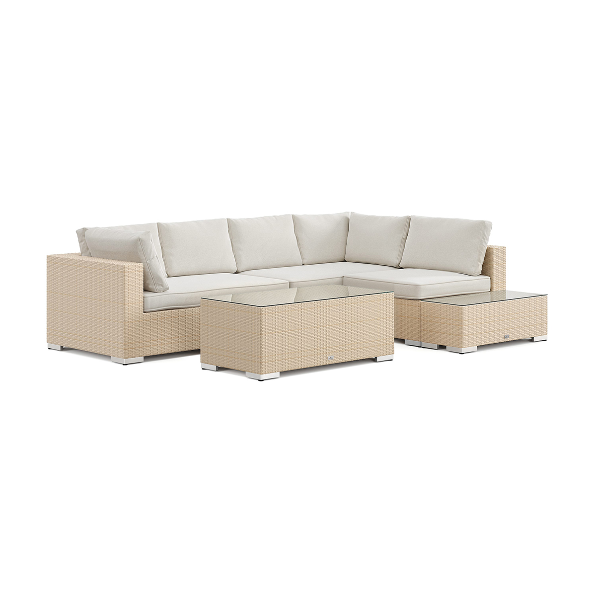 Loungegrupp Comfort Garden Bahamas utesoffa 5-sits vändbar schäslong med avslut och bord