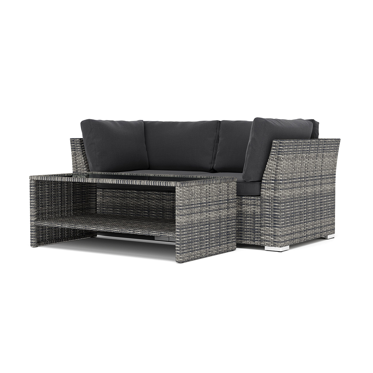 Loungesoffa Comfort Garden Wisconsin utomhus rak 2-sits soffa