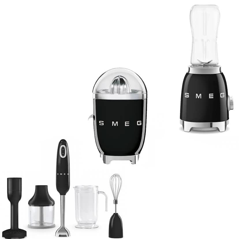 Hälsopaket Smeg Blender, Stavmixer & Citruspress Svart