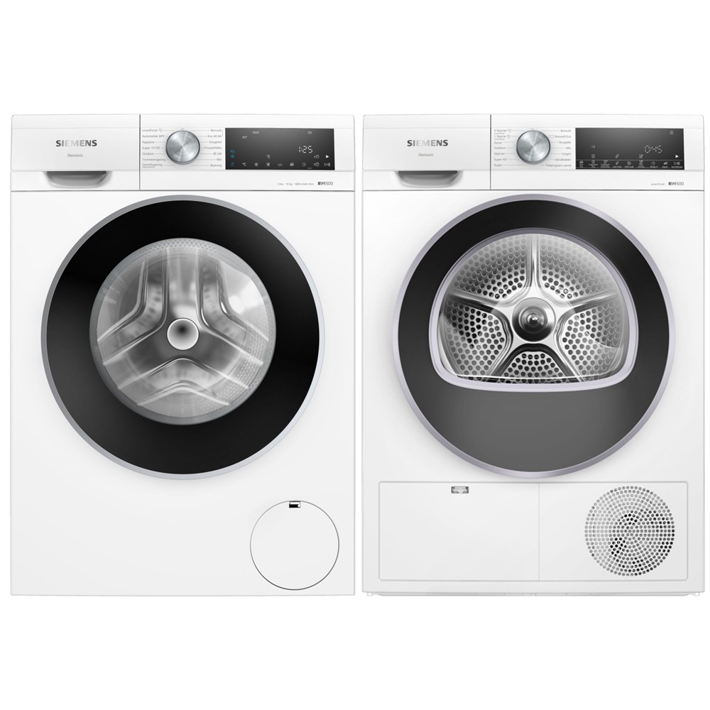 Tvätt- och Torkpaket Siemens WG56G2AADN WQ42G2ABDN iDos & 1600varv