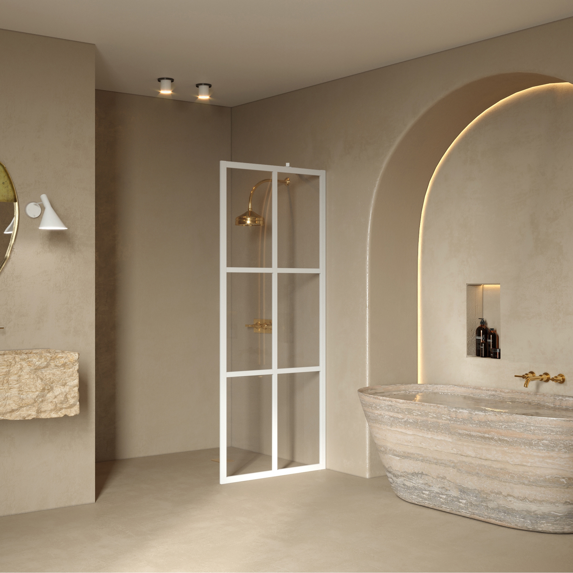 Duschvägg Hietakari Bläk 737 Paris Fast