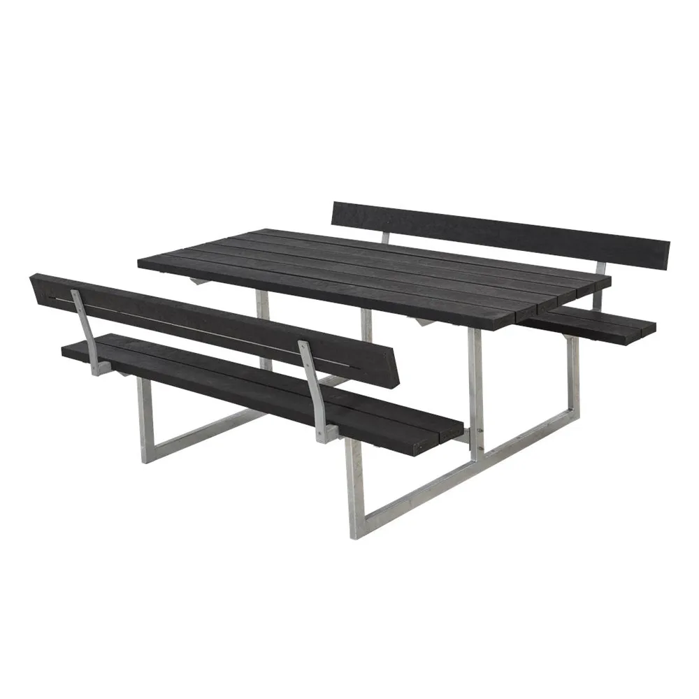 Picknickbord PLUS Basic Plast Svart Utomhus