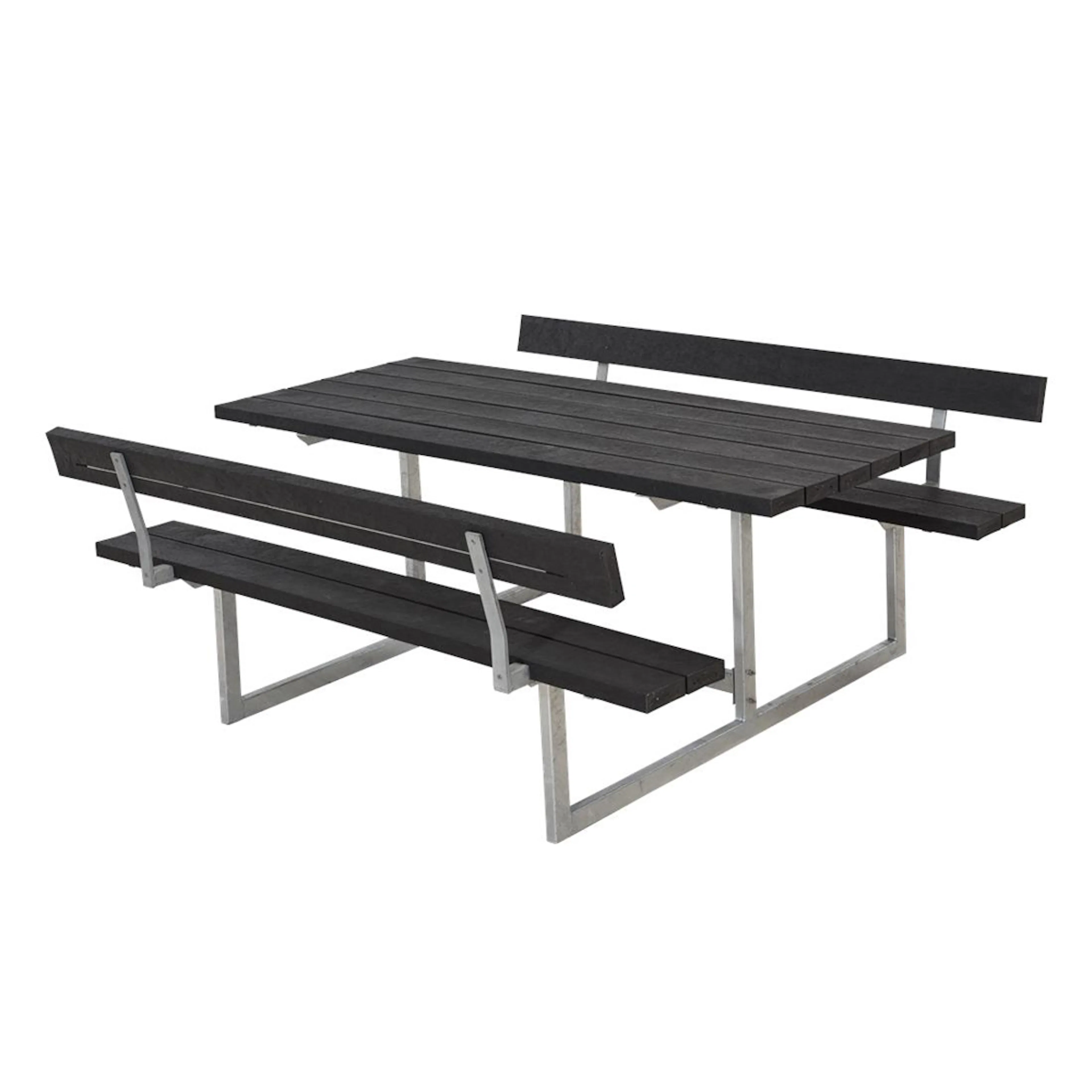 Picknickbord PLUS Basic Plast Svart Utomhus