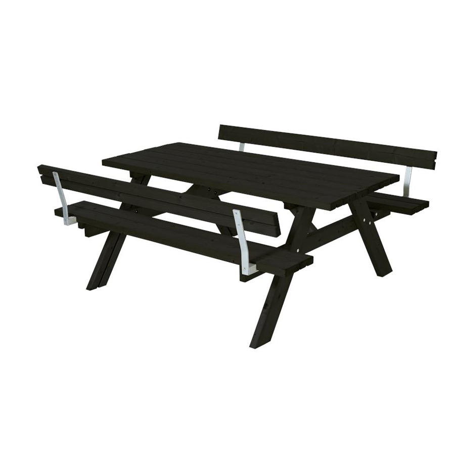 Picknickbord PLUS Svart Utomhus