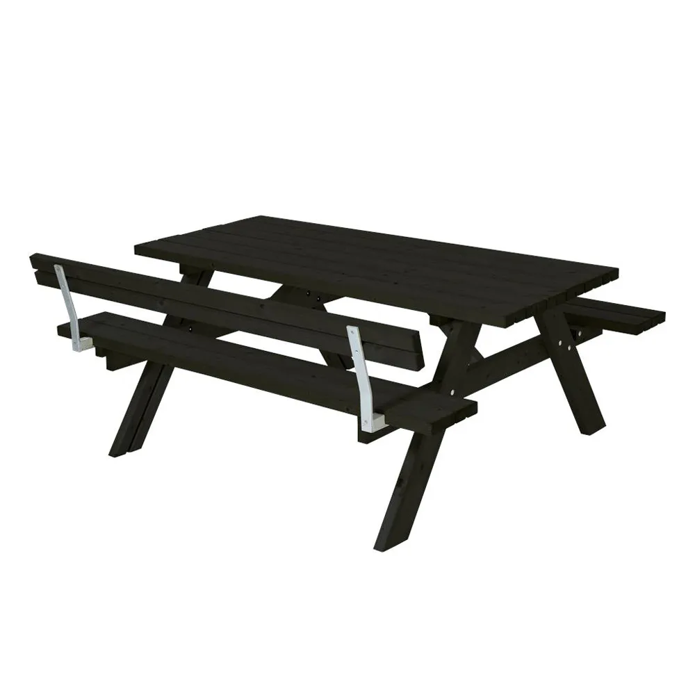 Picknickbord PLUS Svart Utomhus