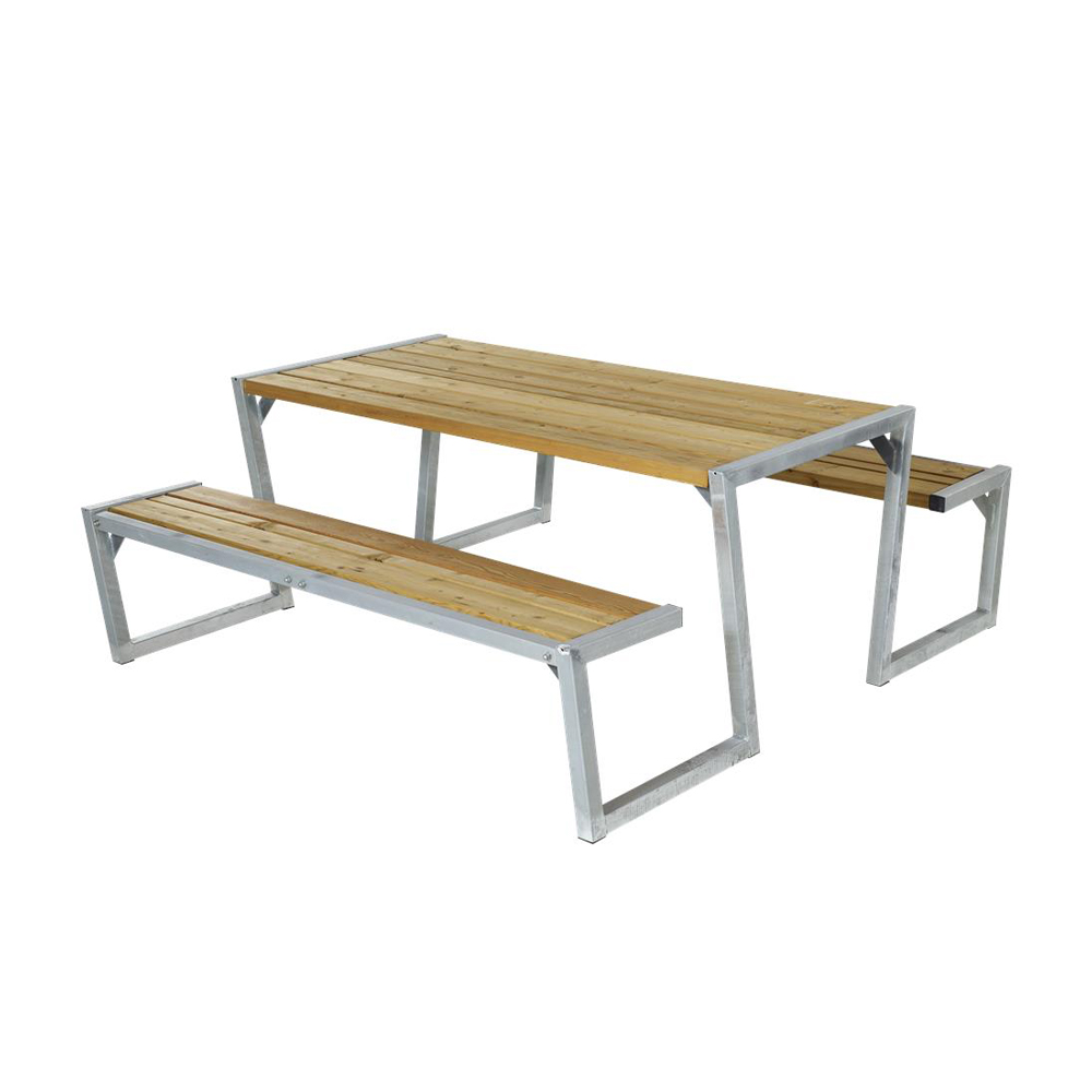 Picknickbord PLUS Zigma Oljebehandlad Lärk BxLxH: 1900x1760x720 mm