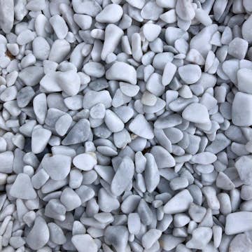 Dekorsten Magrab Krossprodukter Tumlad vit marmor 9-12 mm, 1000 kg Säck