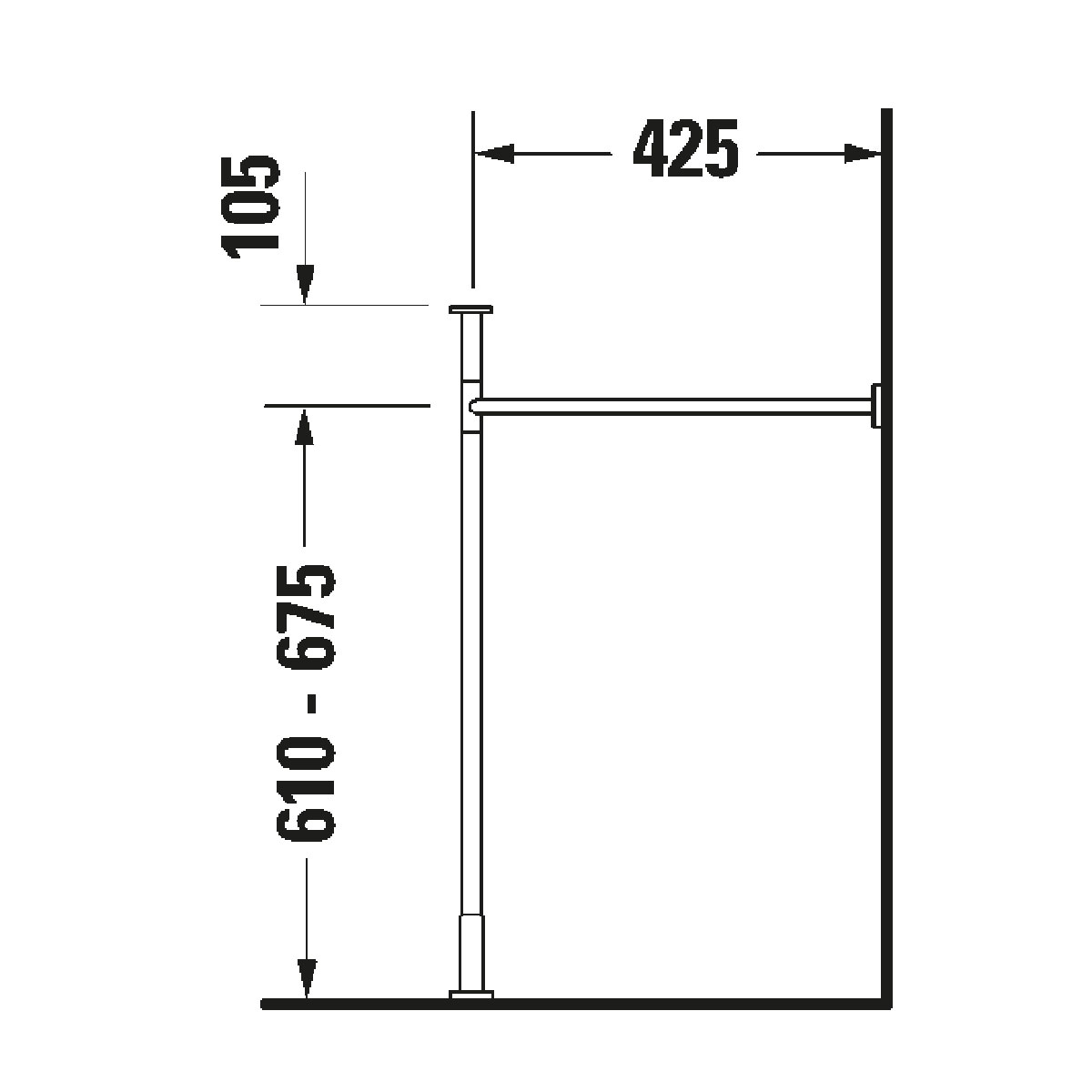 Benställning Duravit till Vero Air