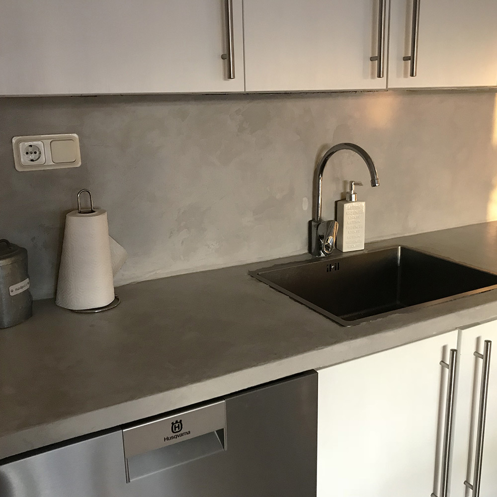 Microcement Design By Cement Färdigblandad Bänkskiva/Stänksk