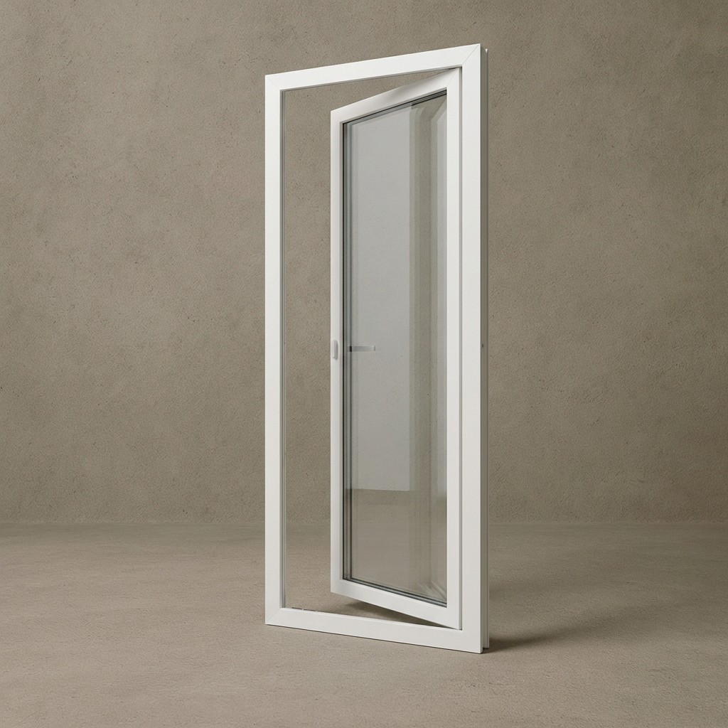 Altandörr Sveafönster Stabil PVC 3-glas Helglasad Inåtgående