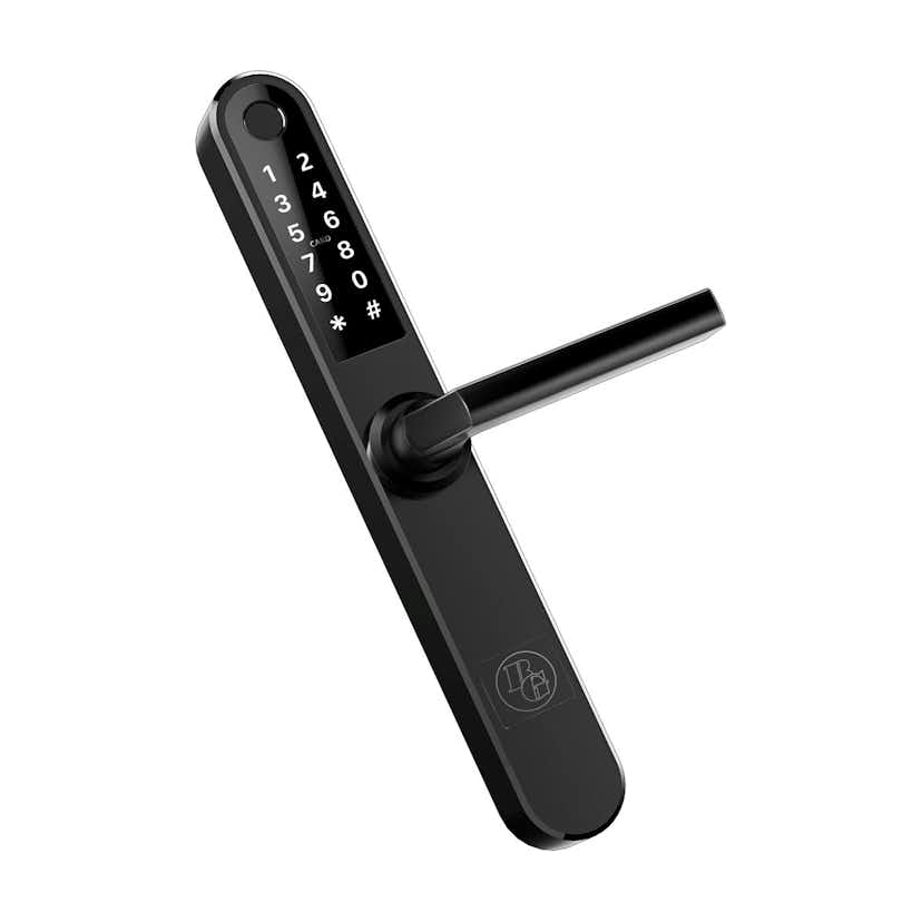 Elektroniskt Dörrlås Beslagsgruppen BG 2000 Fingeravtryck Svart