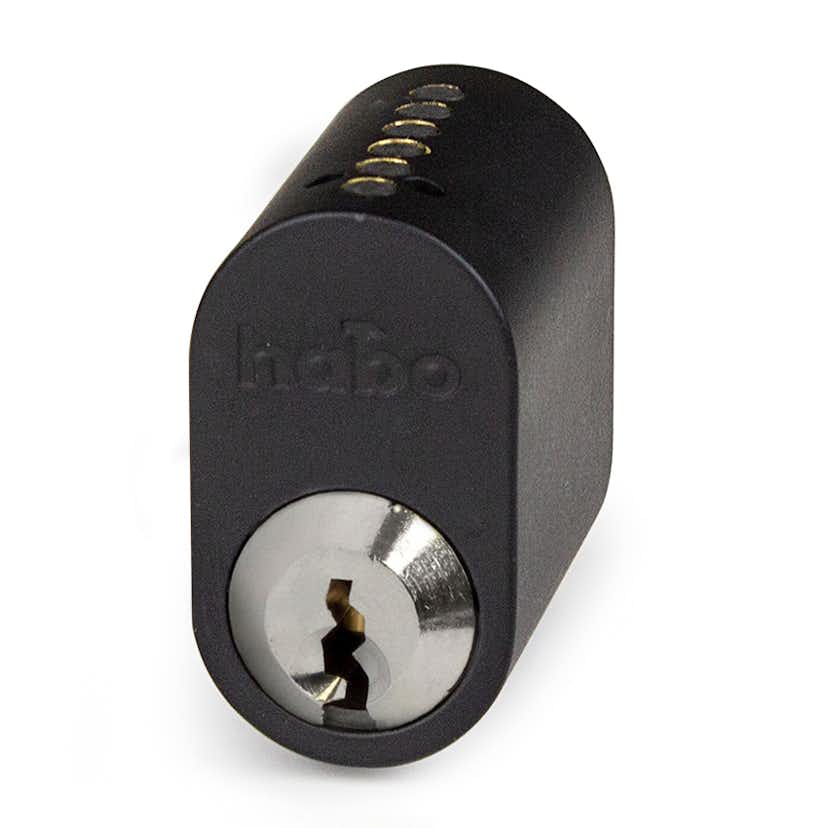 Cylinder Habo 6-stift Svart