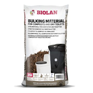 Bulkingmaterial Biolan för Kompost/Fritidstoalett 35 L