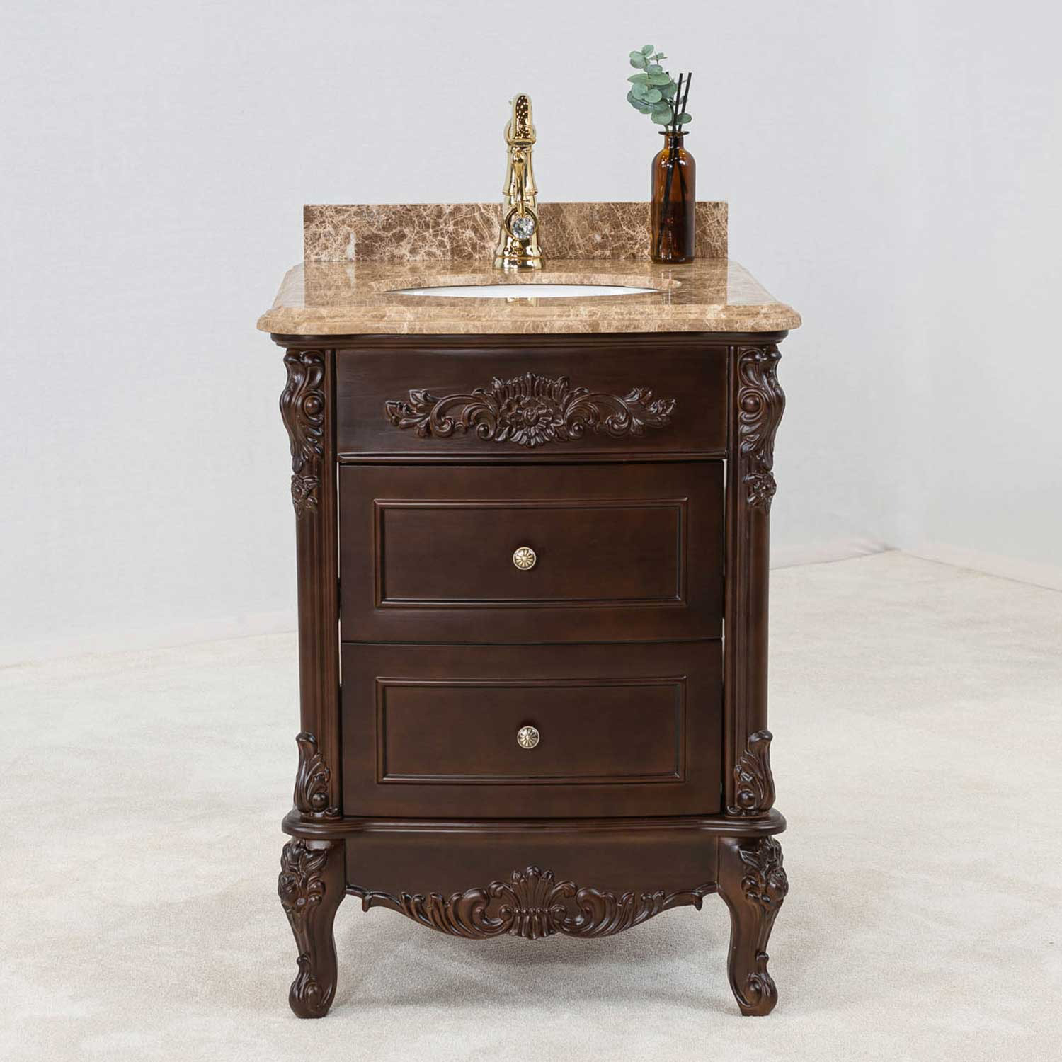 Tvättställsskåp Vesani Ottawa Beige Marmor