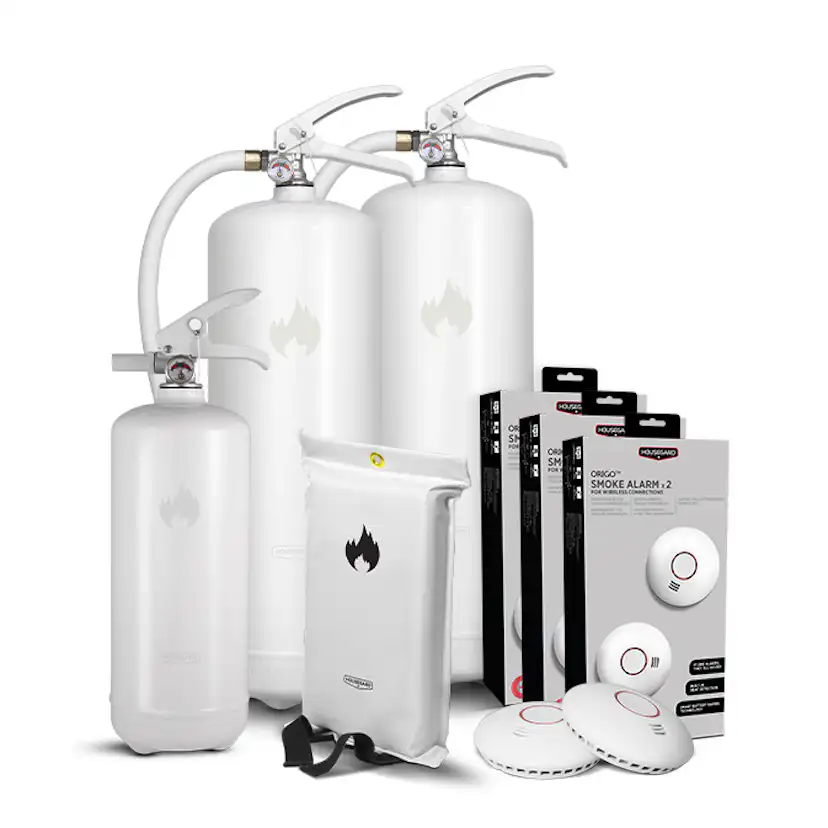 Brandskydd Housegard Stora Villapaketet White Design