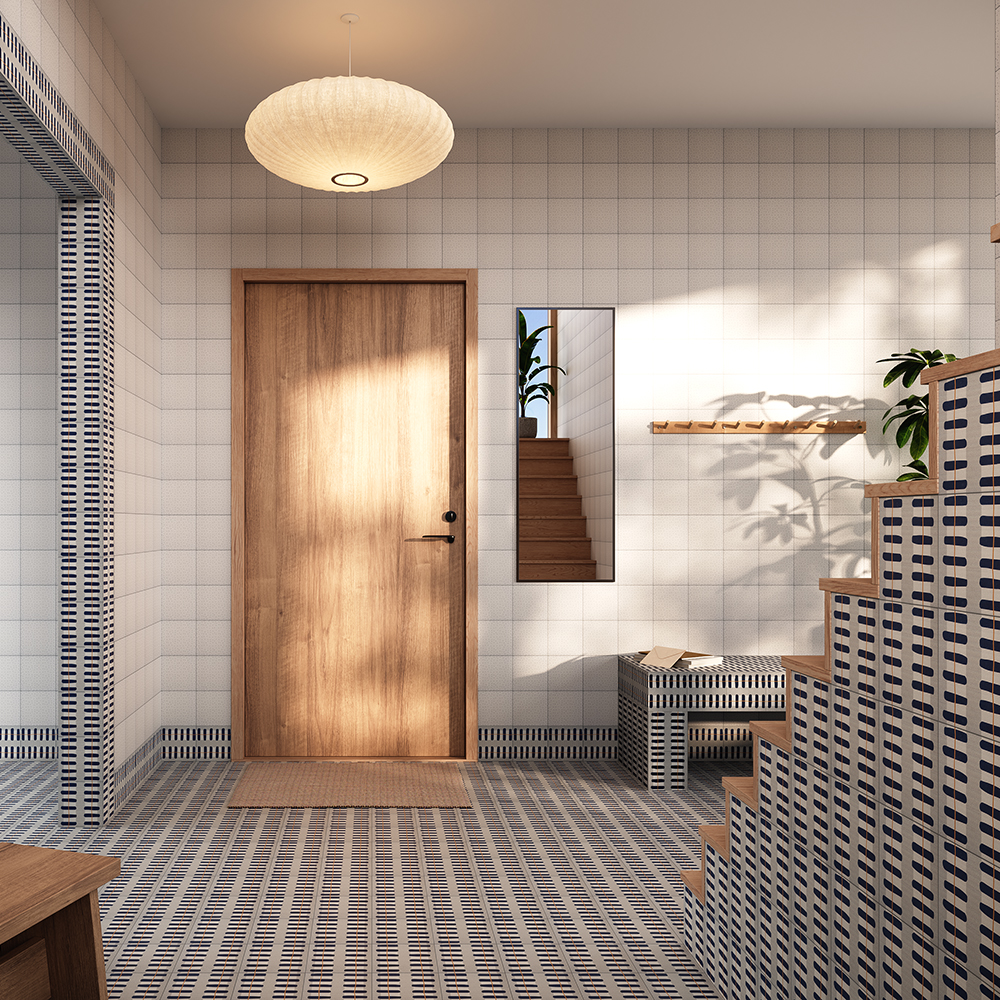 Klinker Bricmate Stig Lindberg Railing Blue