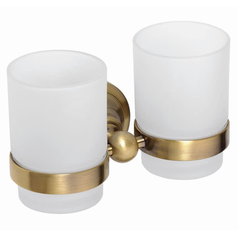 Tandborstglas Duschbyggarna Classic Dubbel Brons