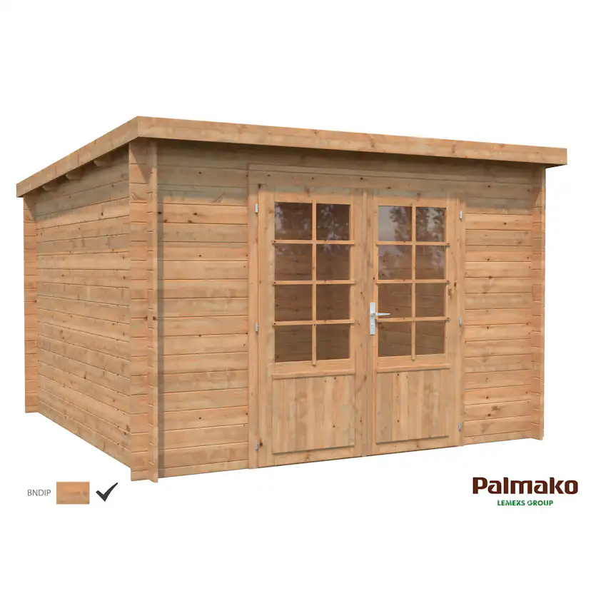 Stuga Palmako Ella 9 m2 Brun dippad