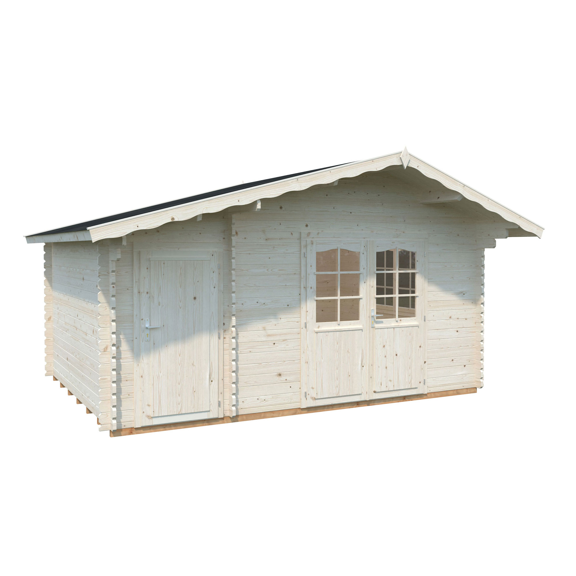 Stuga Palmako Emma 14,2 m2 Vit dippad
