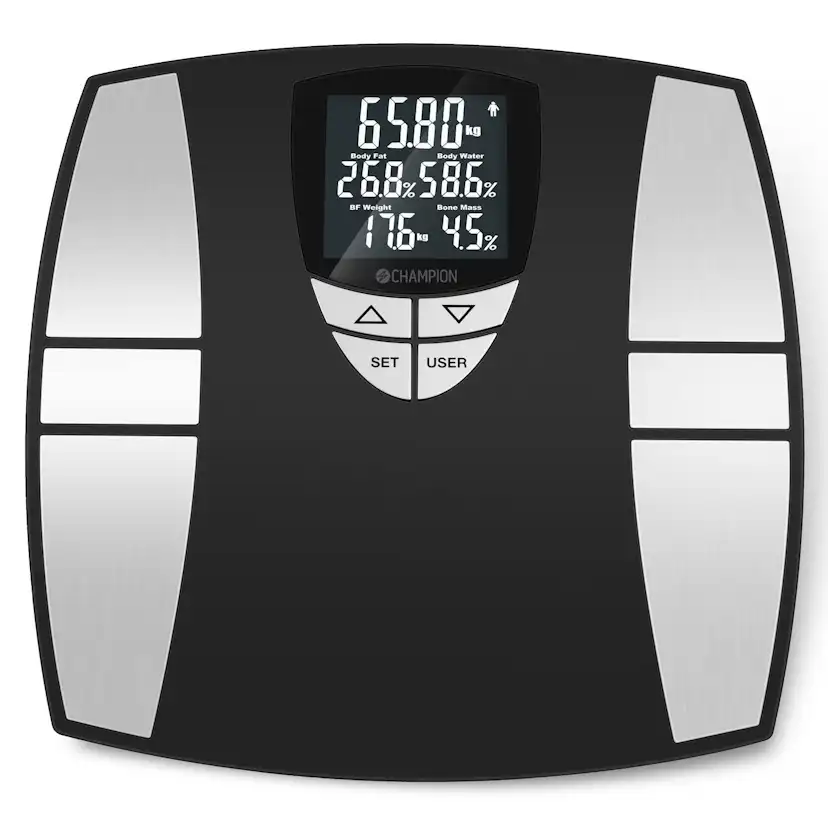 Personvåg Champion Body Fat PV310 Svart/Silver
