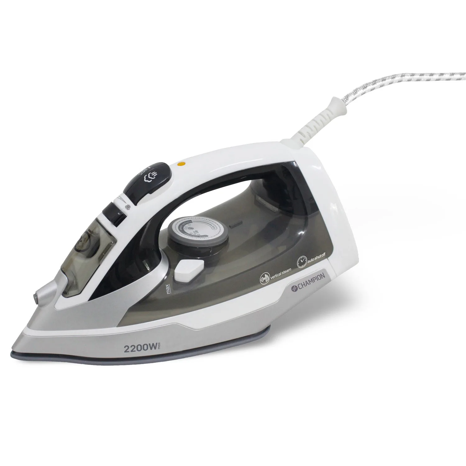 Ångstrykjärn Champion Keramiskt 2200W SJ215 Grå/Vit