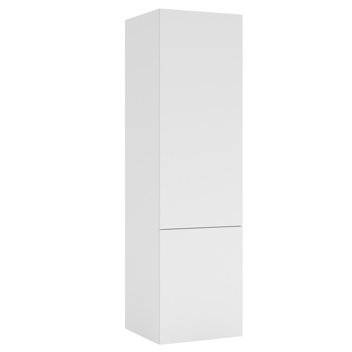 Högskåp Temal med 2 dörrar, 3 justerbara Hyllplan och 3 Innerlådor 500 mm, Vit, Vänsterhängd