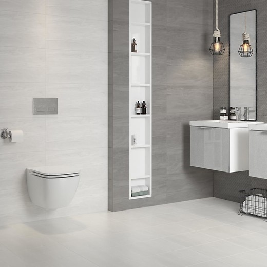 Kakel Cersanit City Light Ljusgrå Matt 30x60 cm