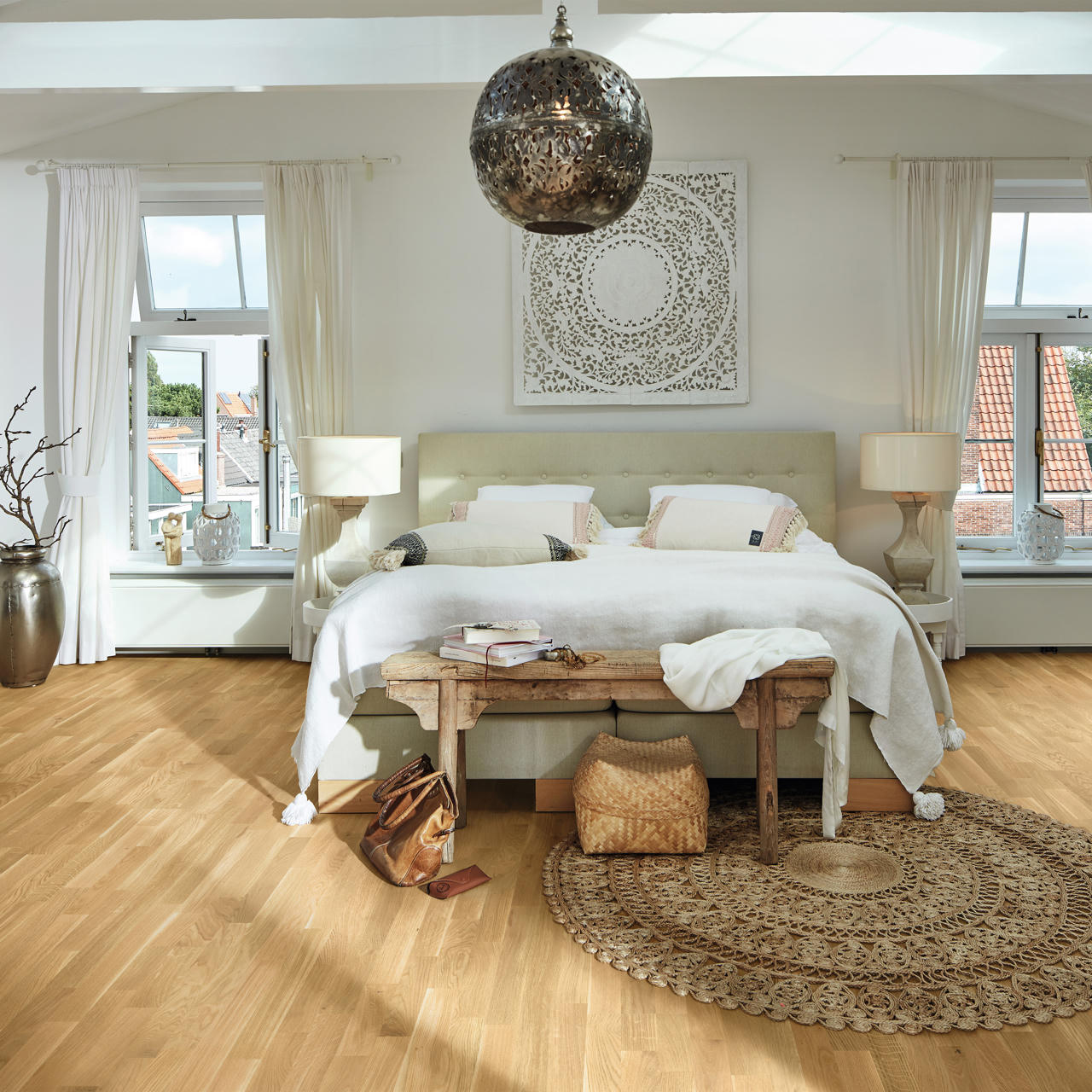 Parkettgolv Meister PB 3-stav Oak Lively Brushed Nature