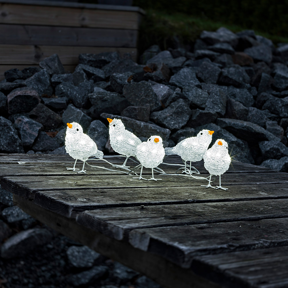 Dekorationsbelysning Gnosjö Konstsmide Fåglar 40 st LED