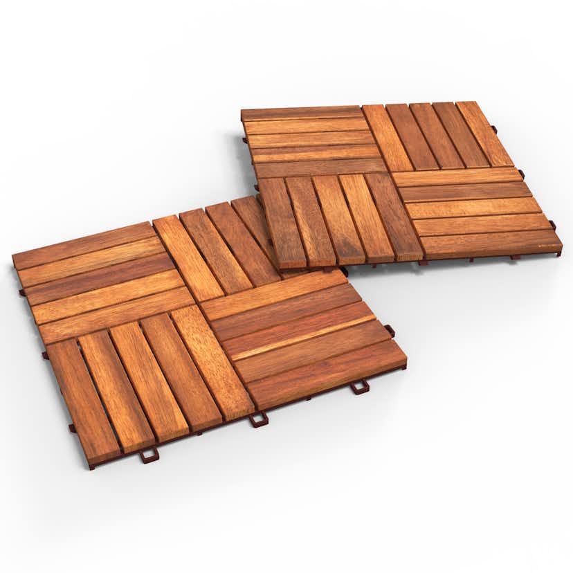 Trall Interbuild Acacia 30x30 Golden Teak 10-pack