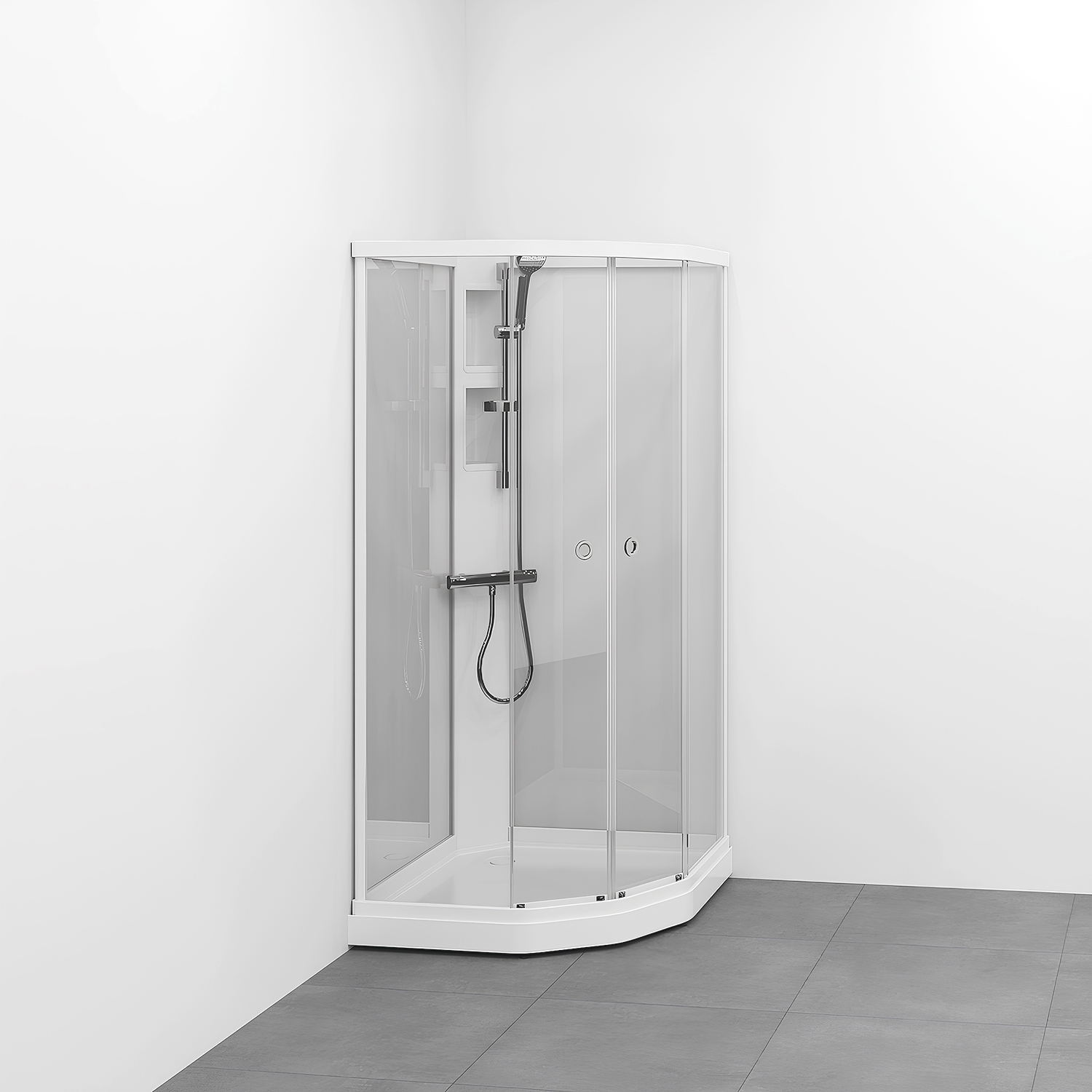 Duschkabin Macro Design Flow Semi med Blandare