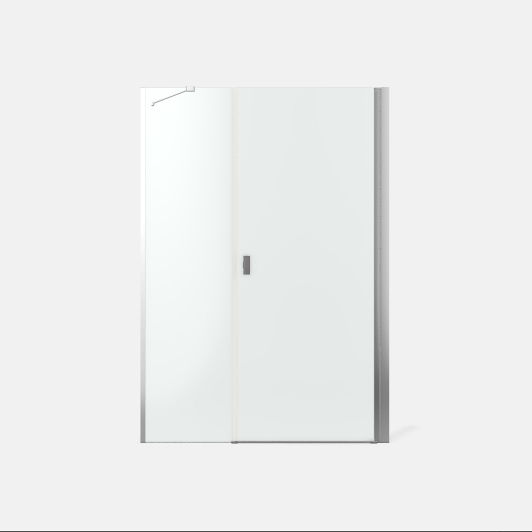 Duschdörr Strømberg Noma 45 med Sidopanel Nisch Bredd: 1200 mm, Krom ...