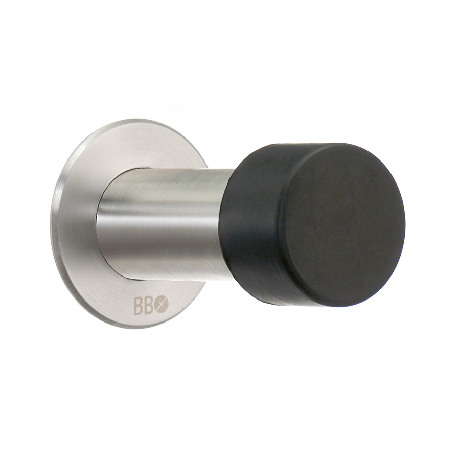 Dörrstopp Beslagsboden BK14 Mattborstat Rostfritt Stål L: 75 mm
