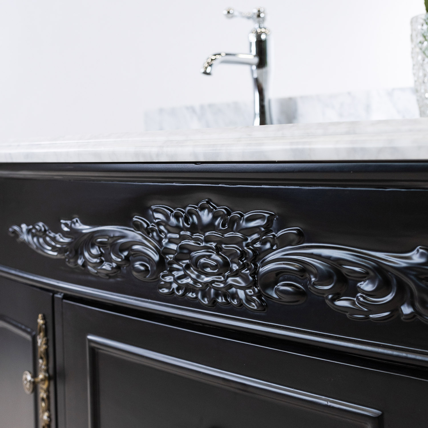 Tvättställsskåp Vesani Ottawa Dubbel Vit Marmor