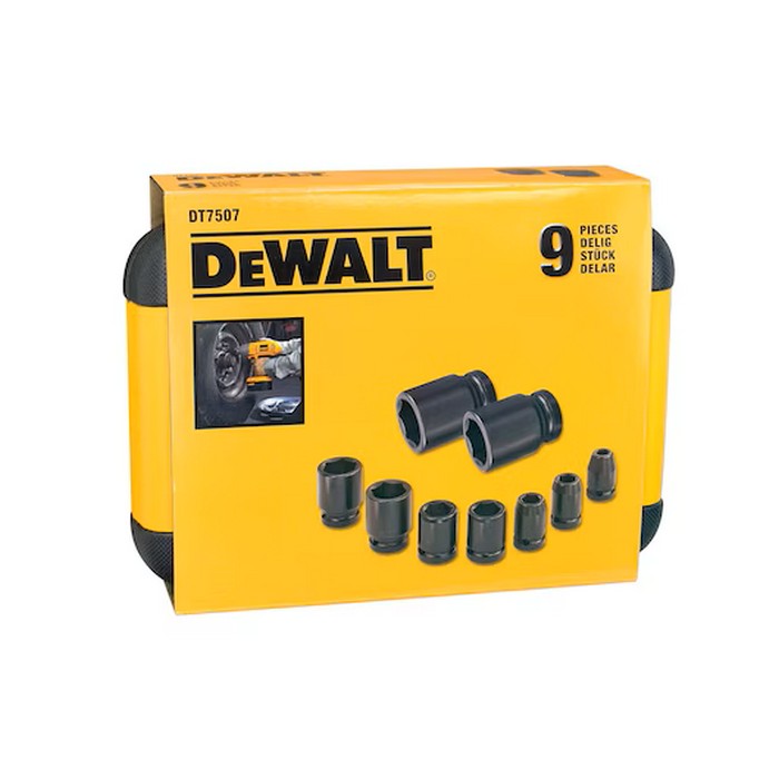 Hylsnyckelsats DeWalt DT7507 9 Delar