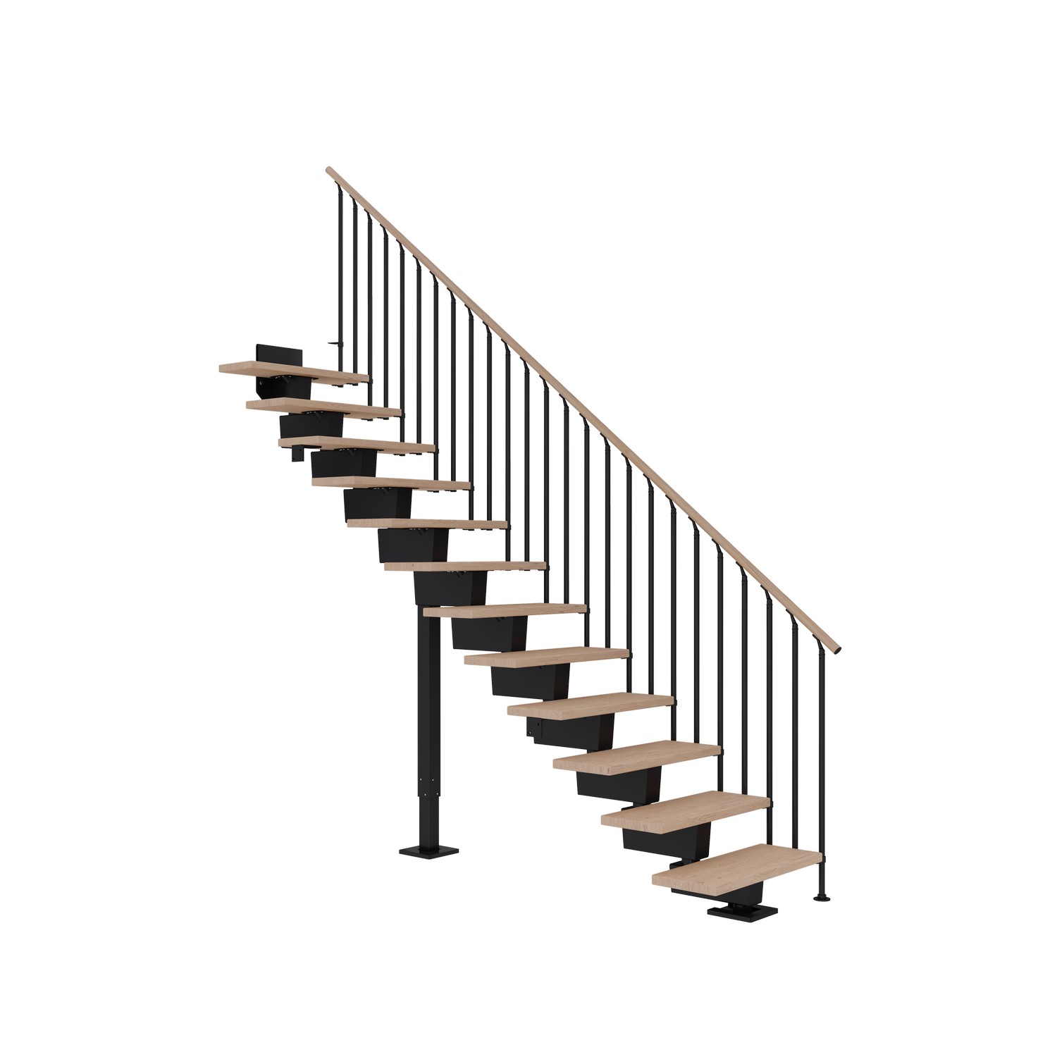 Våningstrappa Dolle Dubai Ek Vit Oljad Classic III