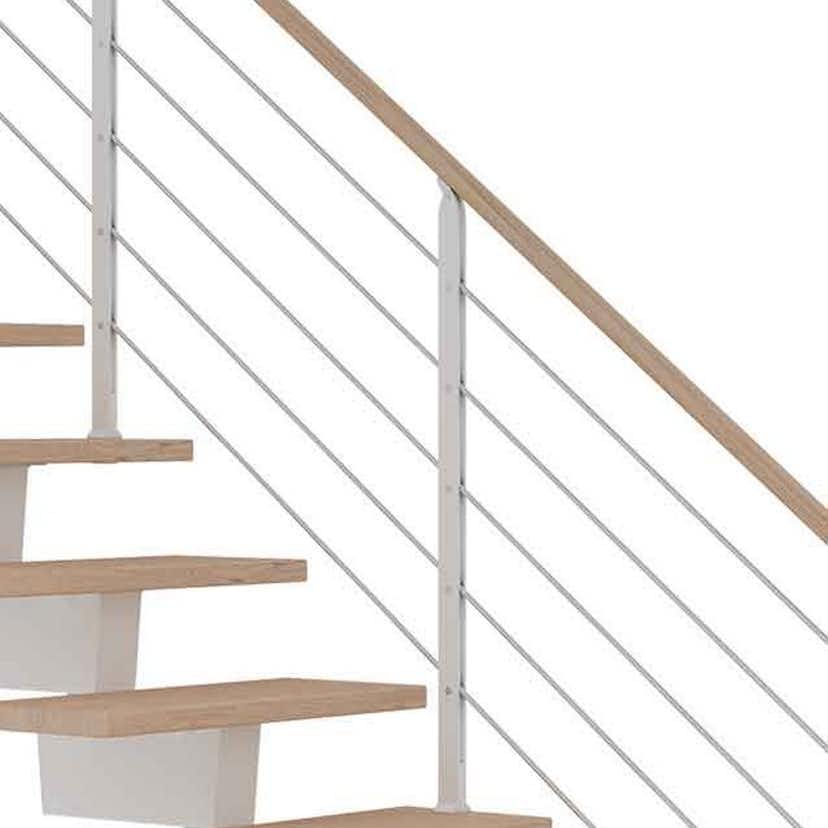 Räcke Dolle Dubai Side2 Design Ek Vit Oljad Vit, Passar till: 11-13 st