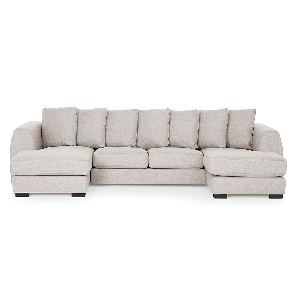 Dubbeldivansoffa Scandinavian Choice Optus Kuvertkuddar Beige