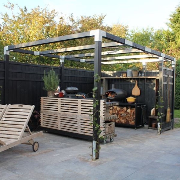 Cubic Förlängingsbeslag dubblet - till 9×9 cm stolper