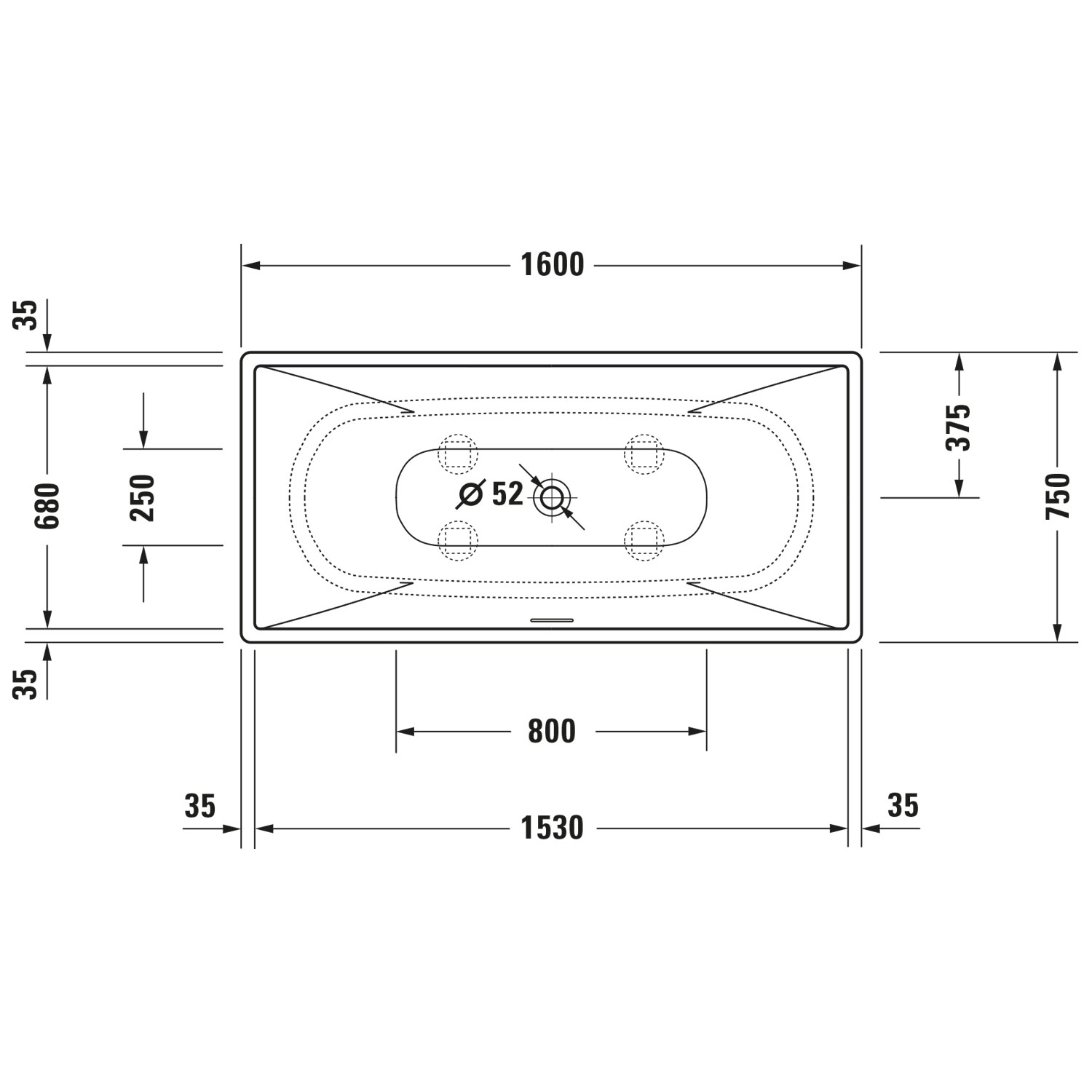 Badkar Duravit DuraSquare S