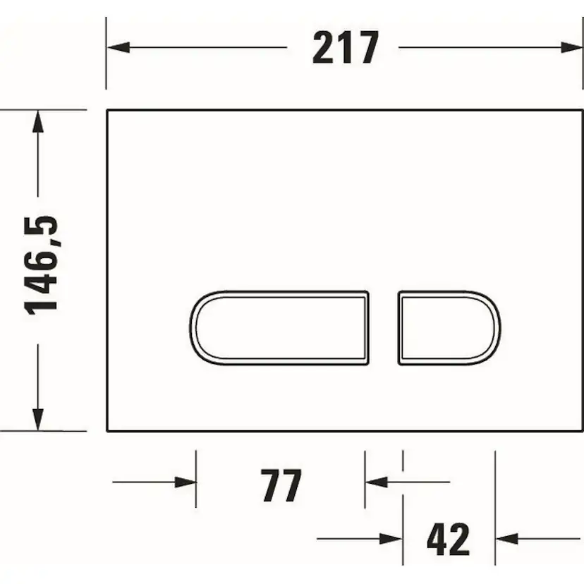 Spolplatta Duravit DuraSystem