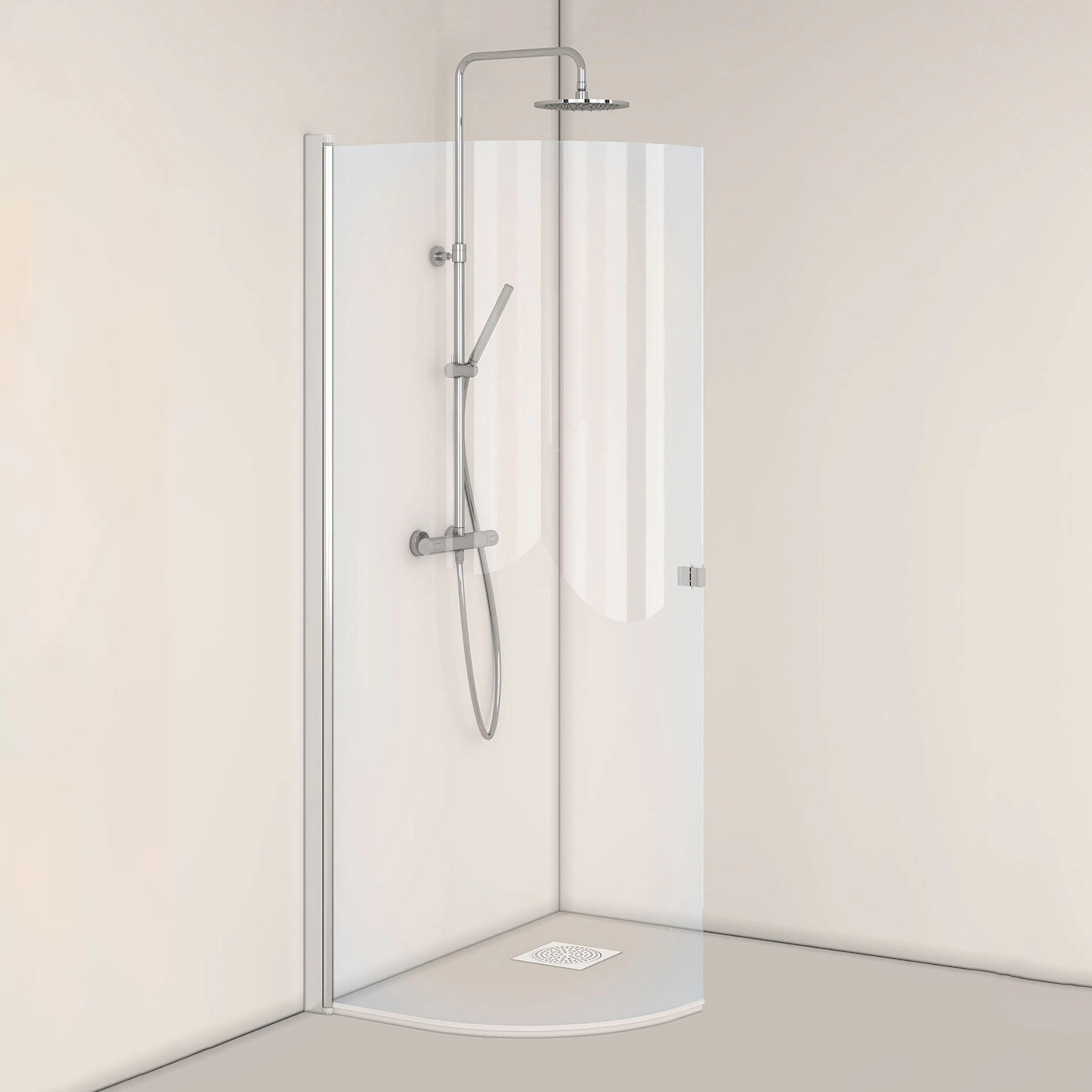 Duschdörr Hafa Igloo Pro J-DOOR 80 Klarglas