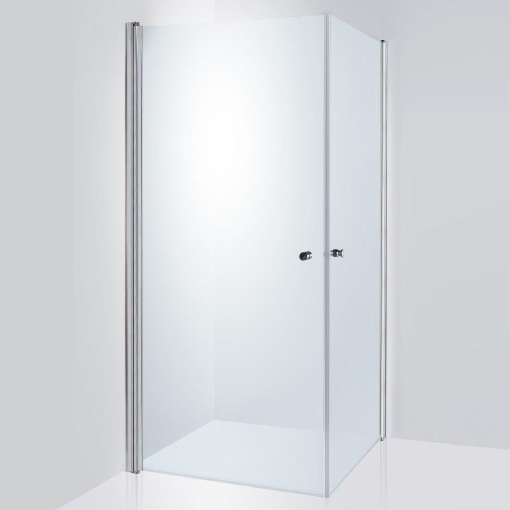 Duschhörn Duschbyggarna Twin De Luxe Klarglas