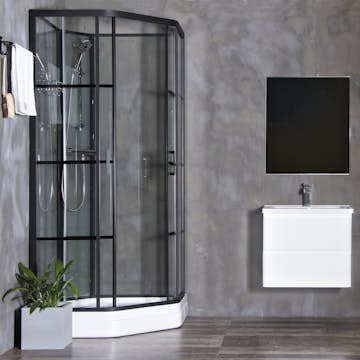 Duschkabin Bathlife Betrakta 90x90 Elegant A/W Klarglas