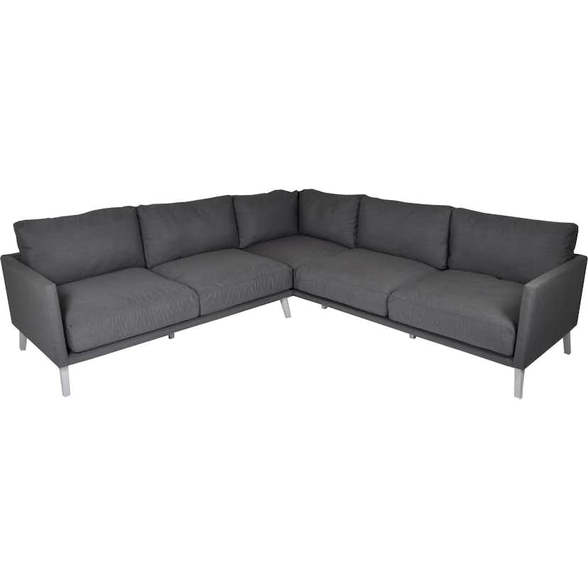 Hörnsoffgrupp Fritab Easy Vit/Ljusgrå, Höger