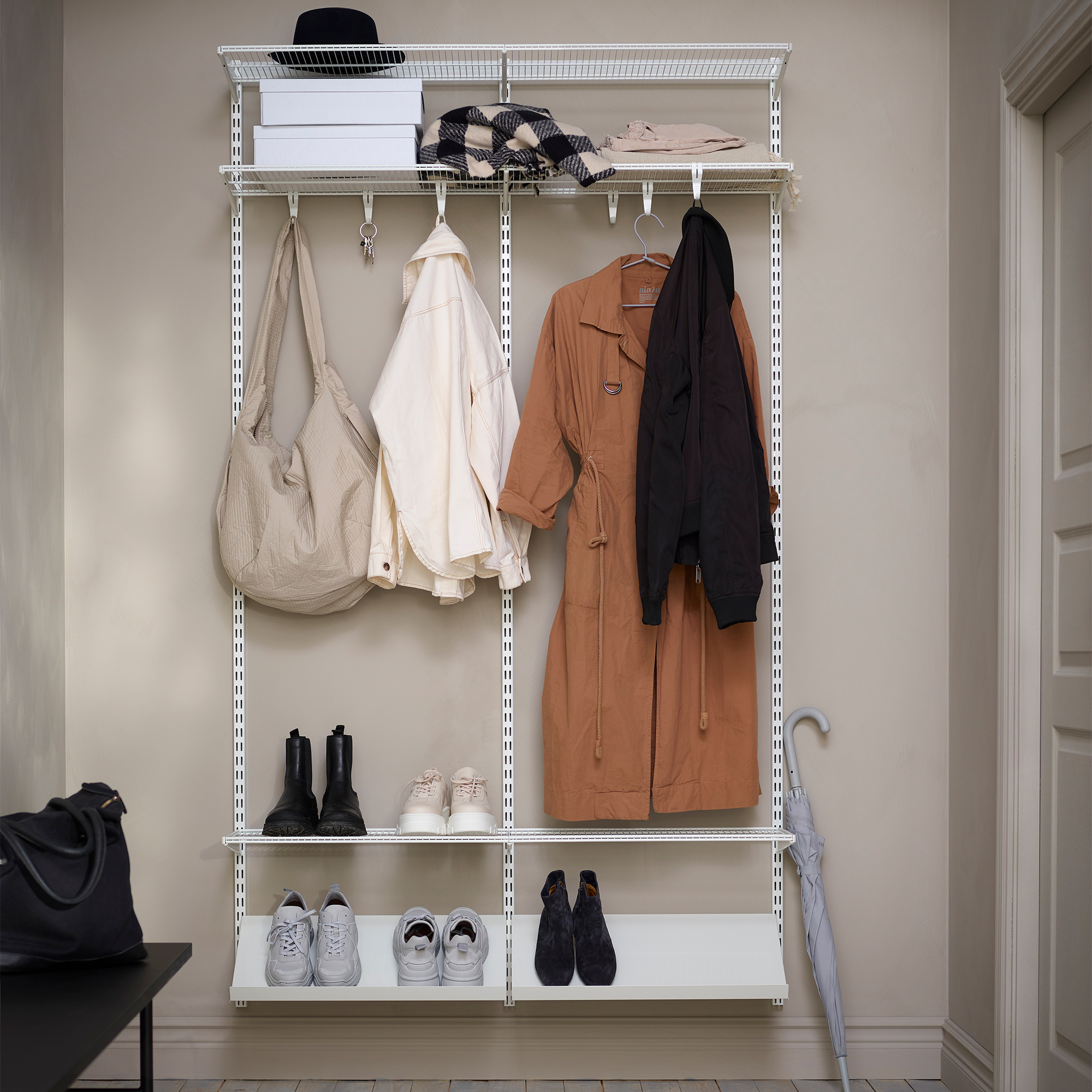 Hallösning Elfa Ready Solution Classic 2 Vit