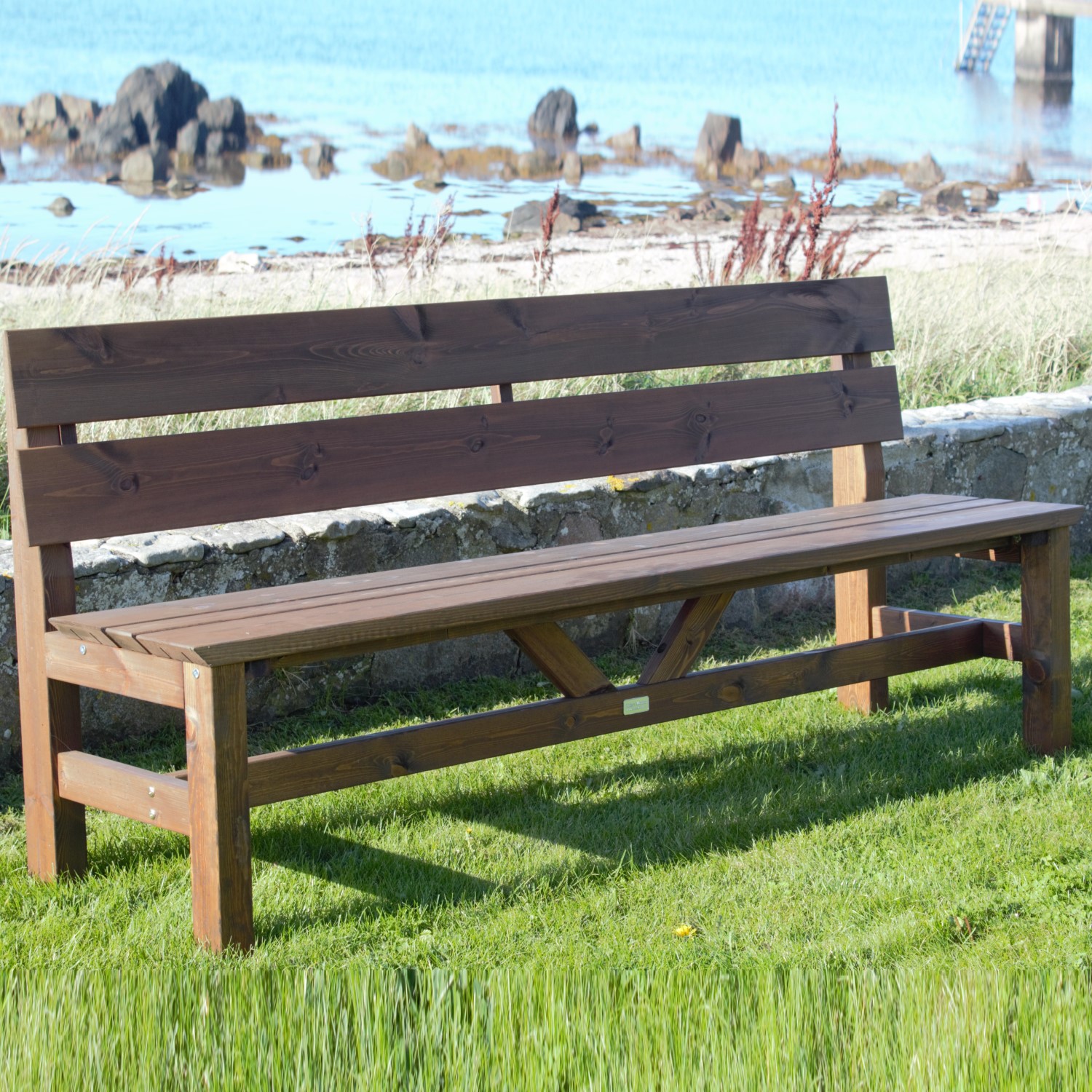 Soffa Eden Wood Viking 190 cm Brun