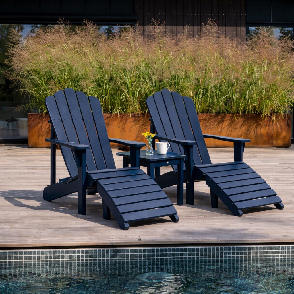 Däckstol Eden Wood Mölle Inkl Fotpall